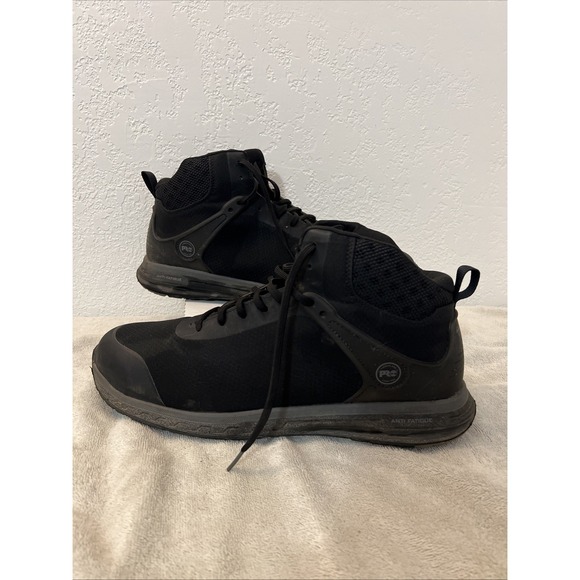 Timberland PRO COMPOSITE TOE Size 15W Wide Athletic SHOE Mid‎ Black A1S5M Men\'s main image 10